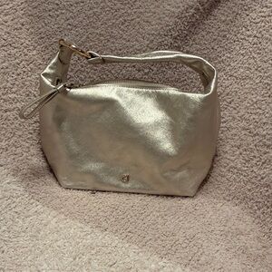 Cole Haan Gold Mini Hobo